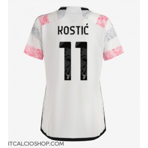 Juventus Filip Kostic #11 Seconda Maglia Femmina 2023-24 Manica Corta